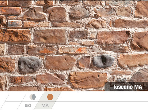 Mauerwerk zusammen ToscanoMA